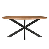 Eettafel Rocky Mangohout Pecan 210cm van Livingfurn