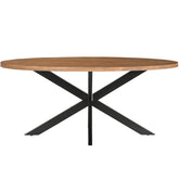 Eettafel Rocky Mangohout Pecan 240cm van Livingfurn