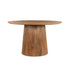 Ronde eettafel Salvator van Livingfurn in mangohout Pecan, 130 cm doorsnee