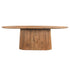 Ovale eettafel Salvator van Livingfurn in mangohout Pecan, 200 bij 110 cm