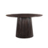 Ronde eettafel Salvator van Livingfurn in donker mangohout Walnut, 130 cm doorsnee