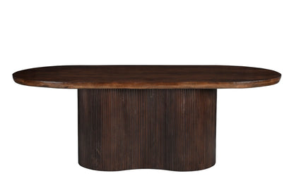 Ovale eettafel Sevilla 250cm van Livingfurn in Chestnut
