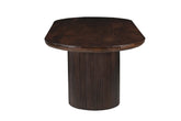 Eettafel Sevilla Chestnut 250cm met massief mangohouten blad van 60 mm