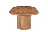 Eettafel Sevilla Pecan 220cm met massief mangohouten blad van 60 mm