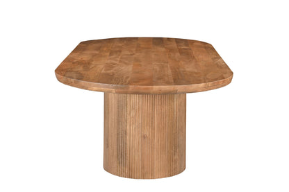 Ovale eettafel Sevilla 250cm van Livingfurn in Pecan