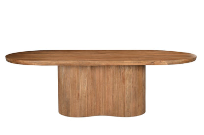 Eettafel Sevilla Pecan 250cm met massief mangohouten blad van 60 mm