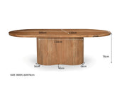 Eettafel Sevilla Pecan 300cm van massief mangohout voor de eetkamer
