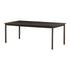 Eettafel Tobago van Livingfurn in espresso eiken, rechthoekig blad van 220 cm op ronde poten