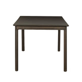 Tobago eettafel in espresso vanaf de kopse kant gezien, 90 cm diep