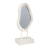 Eilish White poly organic mirror on mdf base high 22.0 x 14.0 x 49.5 cmPTMD - Spiegel - PTMD - livinglovely.nl