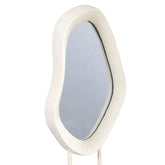 Eilish White poly organic mirror on mdf base high 22.0 x 14.0 x 49.5 cmPTMD - Spiegel - PTMD - livinglovely.nl