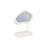 Eilish White poly organic mirror on mdf base low PTMD 35x14x40.5 cm - Spiegel - PTMD - livinglovely.nl