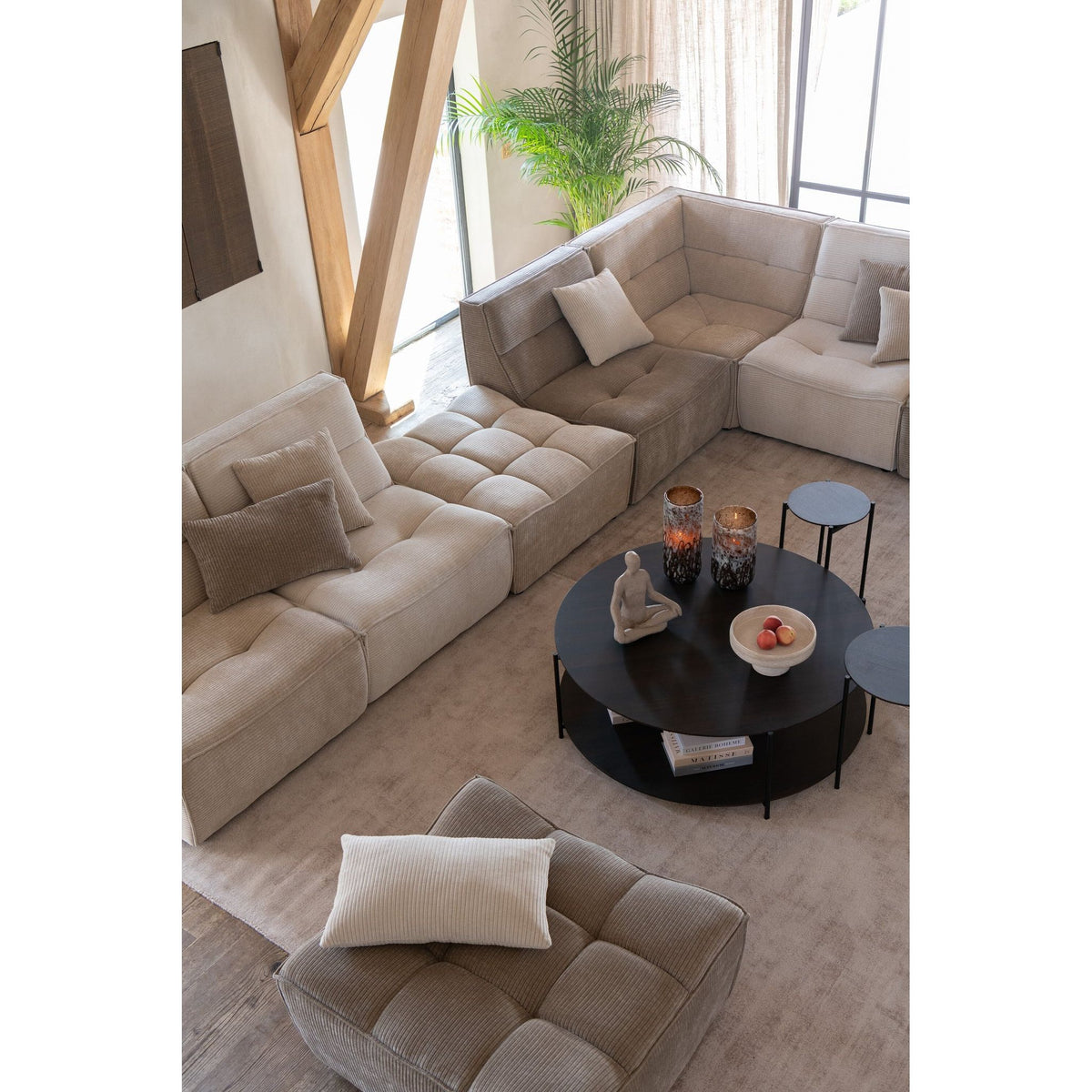 Element Modulaire Sofa Donker Beige J-Line