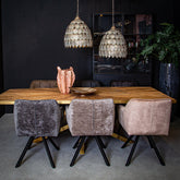 Elina Glass Cabinet Iron Frame 2 Doors PTMD - Vitrinekast - PTMD - livinglovely.nl