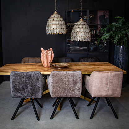 Elina Glass Cabinet Iron Frame 2 Doors PTMD - Vitrinekast - PTMD - livinglovely.nl