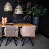 Elina Glass Cabinet Iron Frame 2 Doors PTMD - Vitrinekast - PTMD - livinglovely.nl