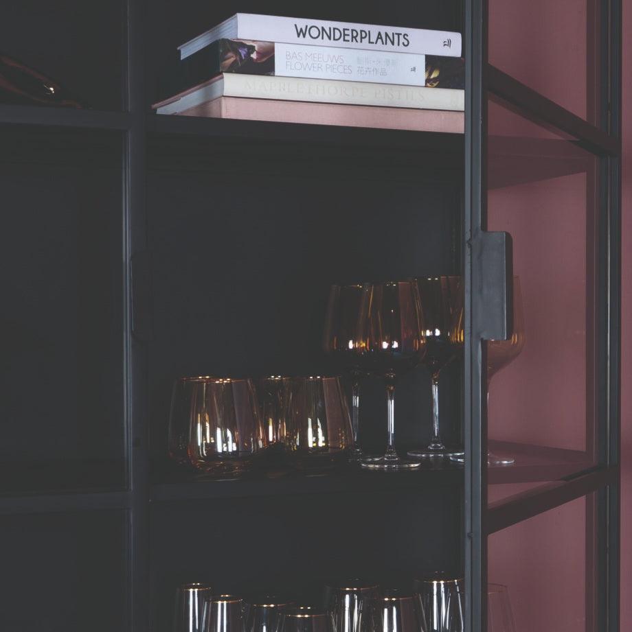 Elina Glass Cabinet Iron Frame 2 Doors PTMD - Vitrinekast - PTMD - livinglovely.nl