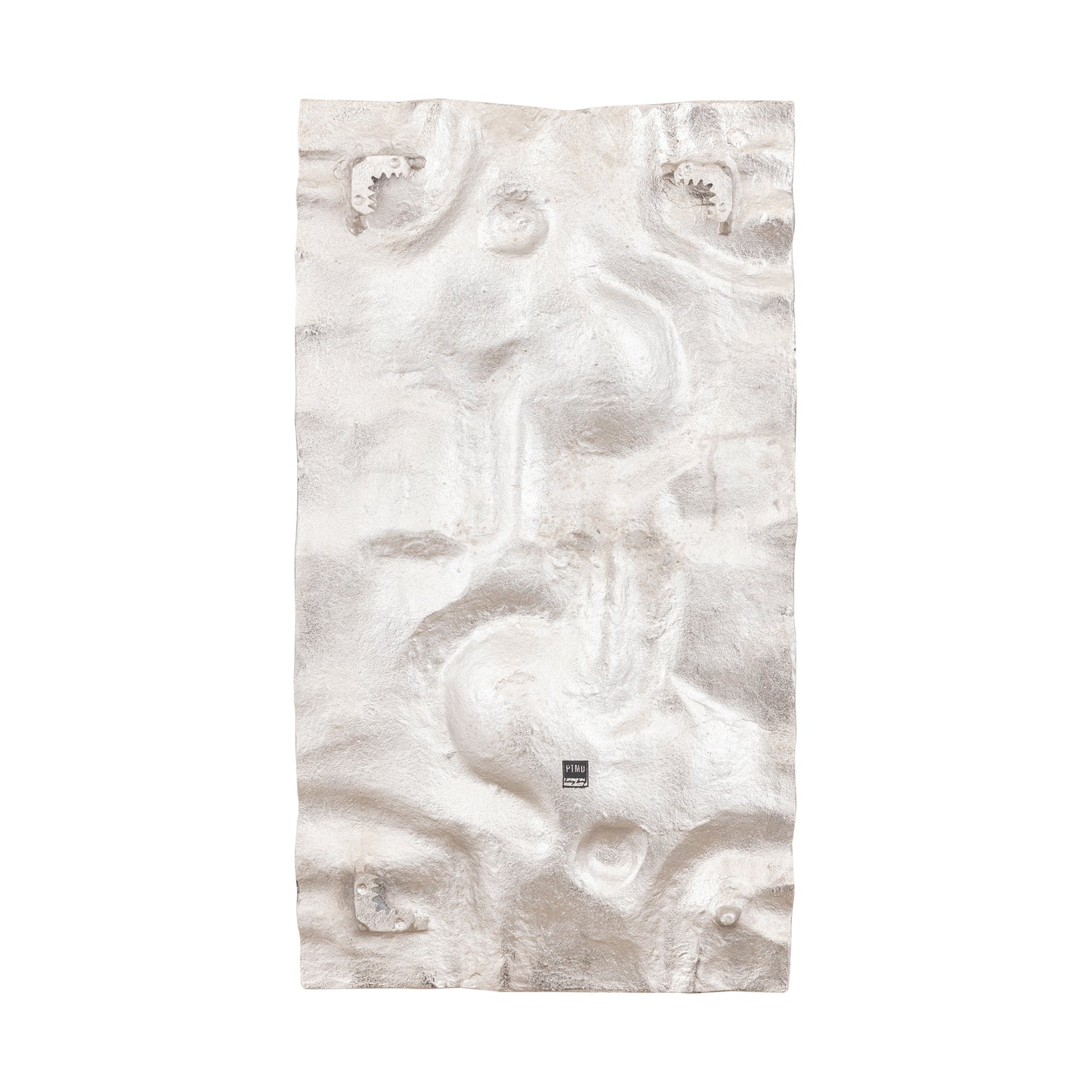 Eogan Gunmetal Casted Alu Wall Panel Rough Rec PTMD - Wandpaneel - PTMD - livinglovely.nl