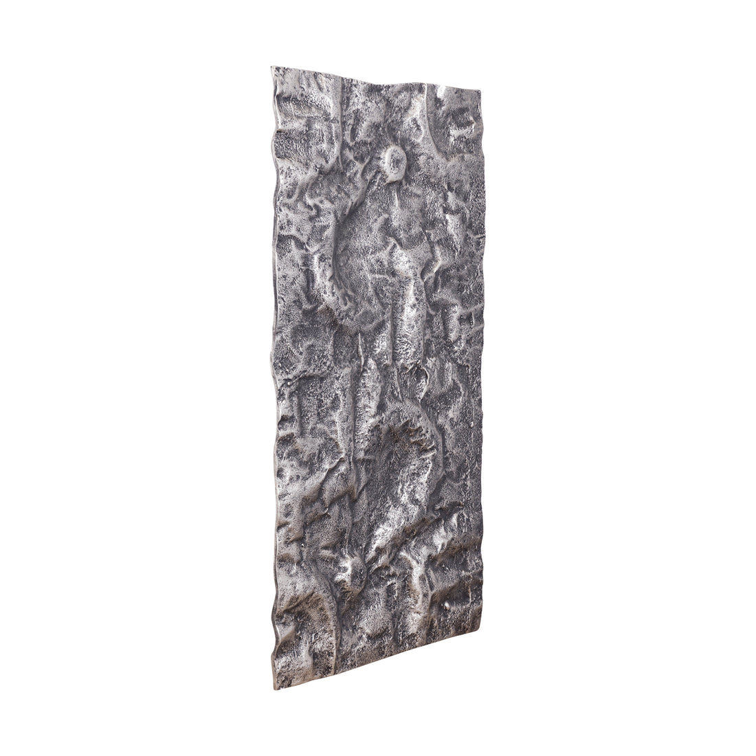 Eogan Gunmetal Casted Alu Wall Panel Rough Rec PTMD - Wandpaneel - PTMD - livinglovely.nl