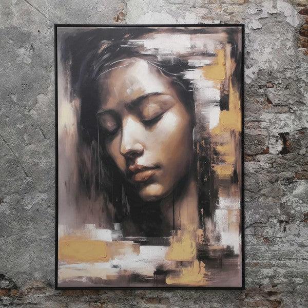 Face Dream Schilderij 100x140cm - Schilderij - Overwijk decoratie - livinglovely.nl