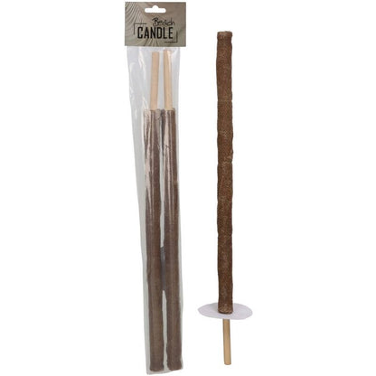 Fakkel Kaars Natuurlijk Set van 6 - Buitenkaars - Living Lovely - livinglovely.nl