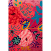 Fauteuil Bloemen Mangohout Fuchsia J-Line