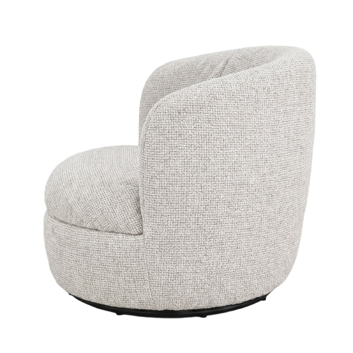 Fauteuil Britt Beige met Beige stof met zwart onderstel