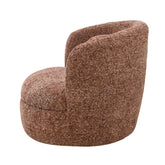 Fauteuil Britt Bordeaux met Bordeauxrode stof met zwart onderstel