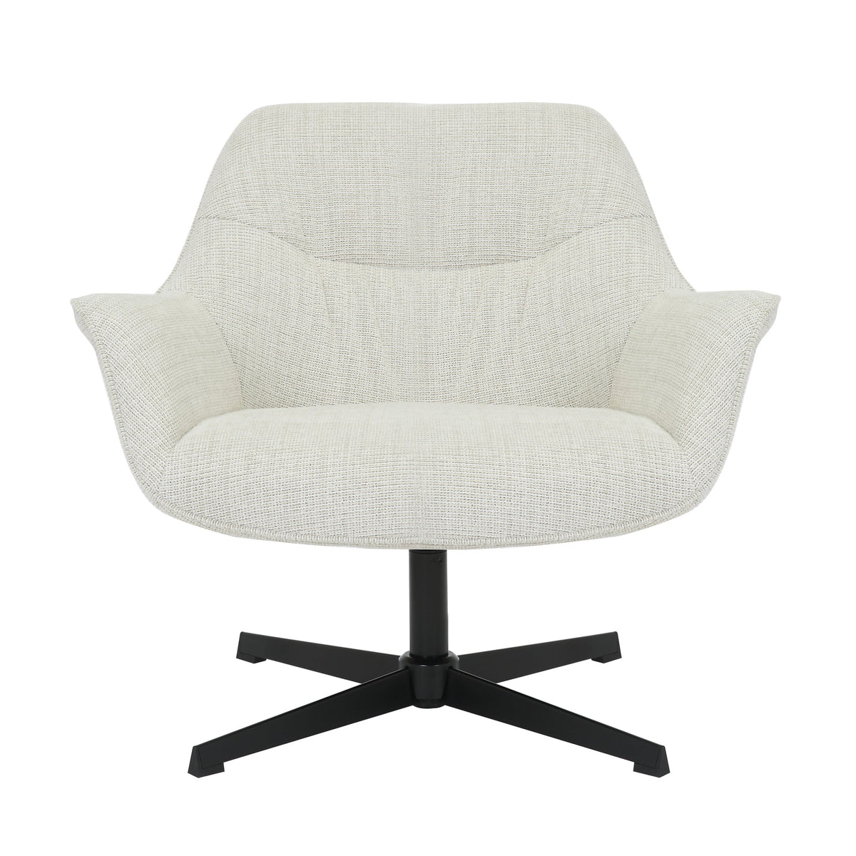 fauteuil Daphne Greige van Livingfurn, B84cm x D78cm x H77cm