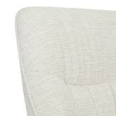 fauteuil Daphne sand, B84cm x D78cm x H77cm