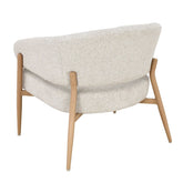 Fauteuil Dilan Hush Oak van schuin achteren