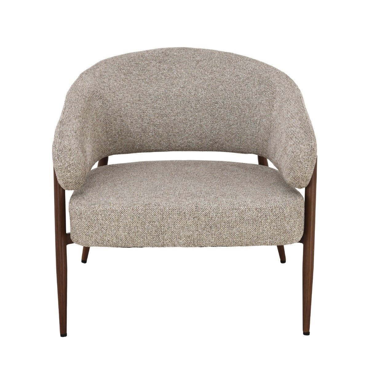 Fauteuil Dilan Hush Walnut schuin vooraanzicht