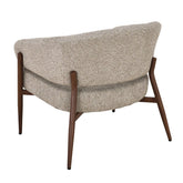 Fauteuil Dilan Hush Walnut van schuin achteren
