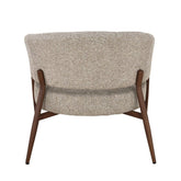 Achterkant van de fauteuil Dilan Hush Walnut