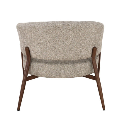 Achterkant van de fauteuil Dilan Hush Walnut