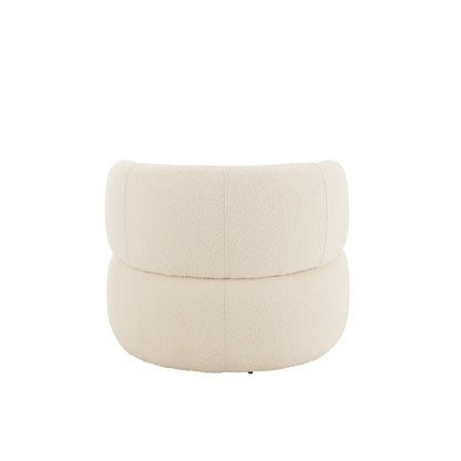 Fauteuil Draaiend Rond Schuim Taupe J-Line