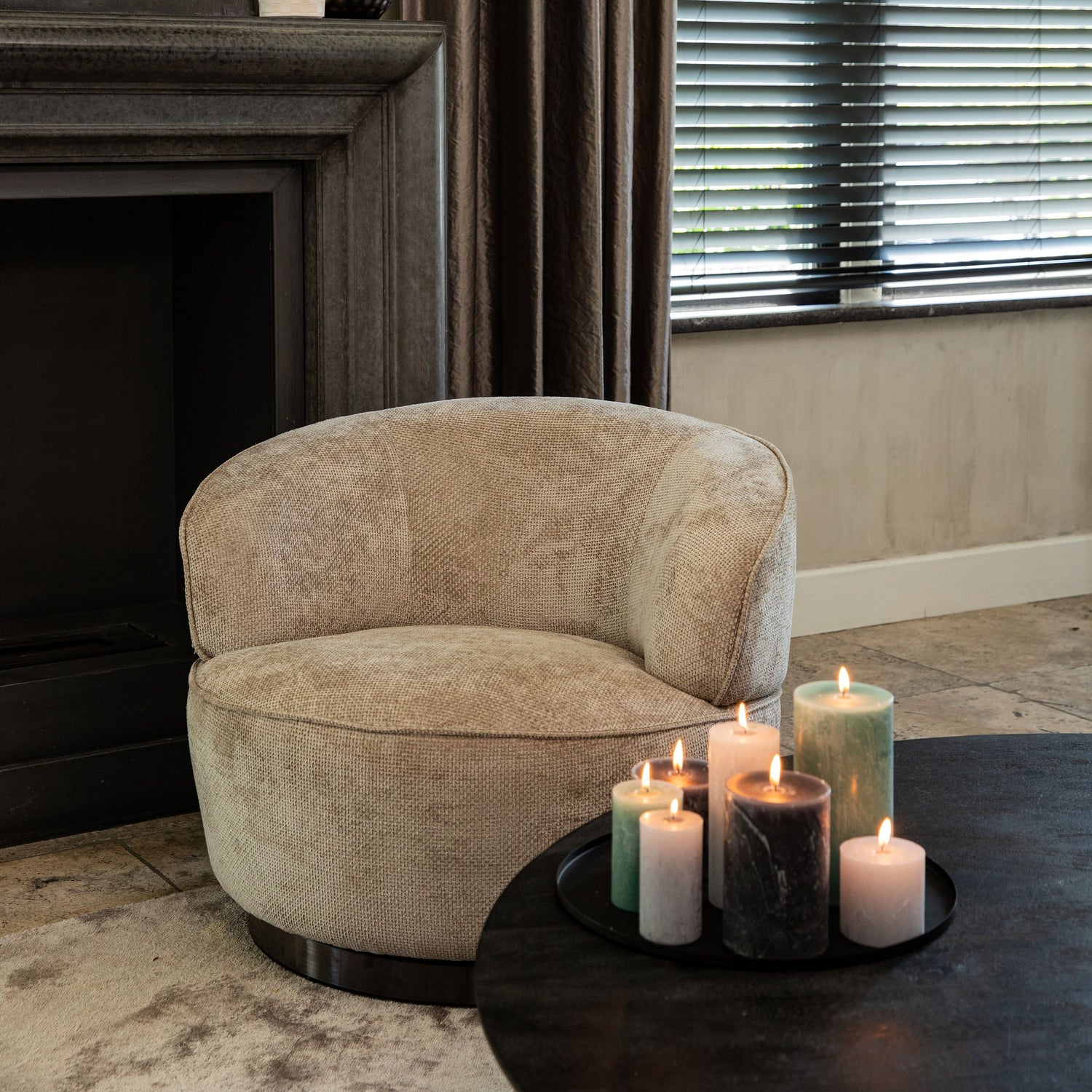 Fauteuil Filou Beige Eden 4 PTMD - Fauteuil - PTMD - livinglovely.nl