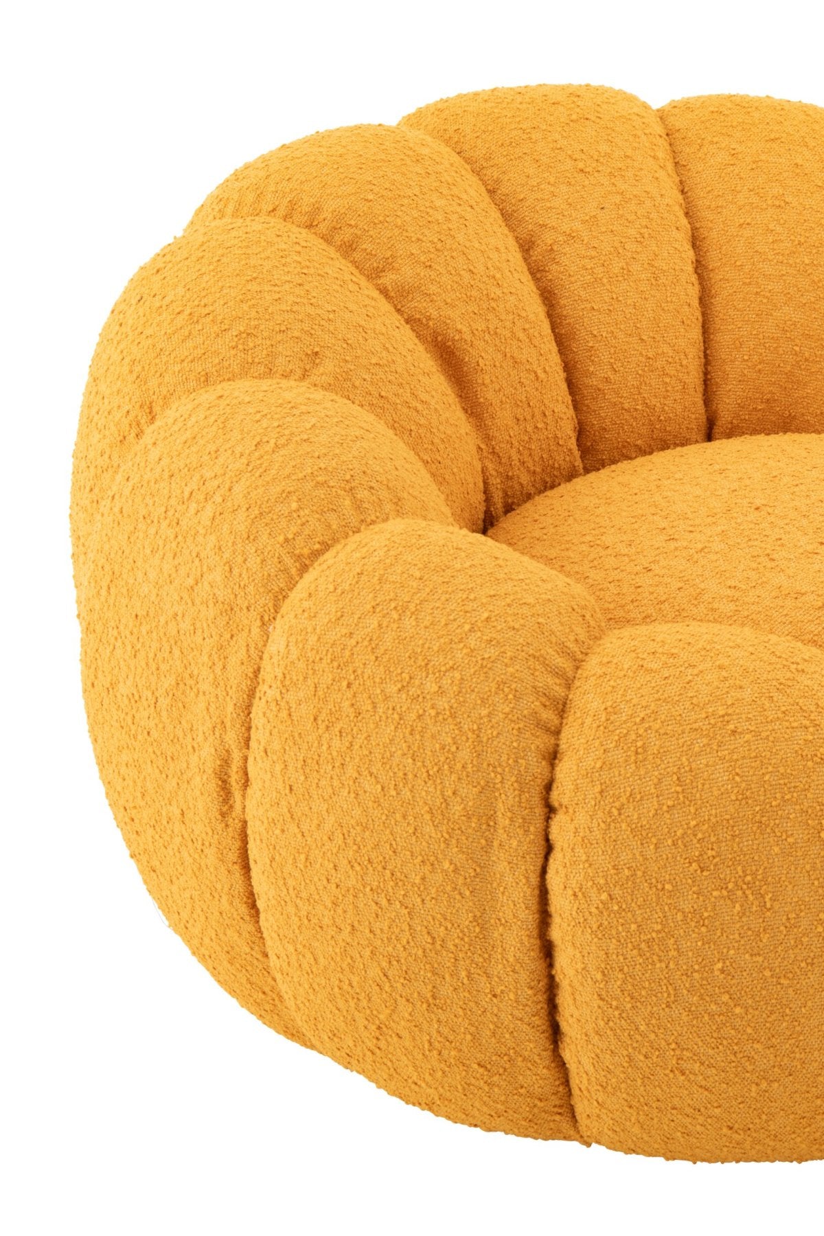 Fauteuil Flower Schuim Mosterdgeel J-Line