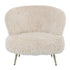 Franklyn fauteuil van PTMD in zachte beige Hair stof met ronde vormen
