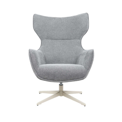 Fauteuil Julia van Starfurn in zijaanzicht, met zicht op de diepe zitting en gebogen rug