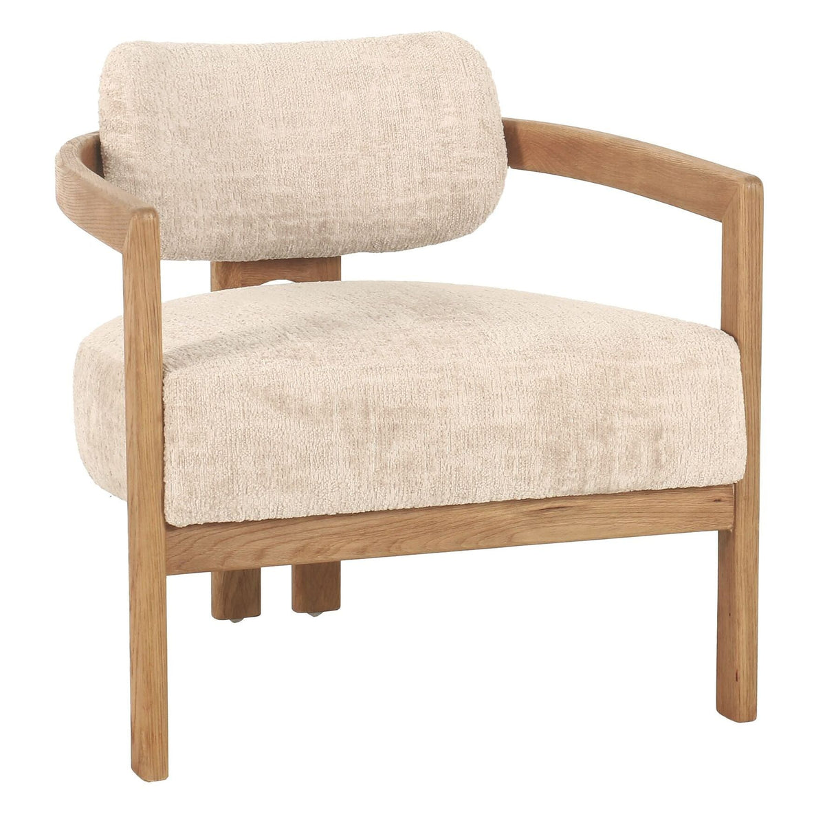 Fauteuil Kelly Luxor Sand met naturel frame MUST Living