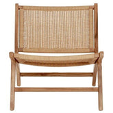 Lazy Loom fauteuil naturel met teakhouten frame MUST Living