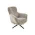 Fauteuil Nena Bruin van Starfurn, draaibare fauteuil in bruine gemêleerde stof