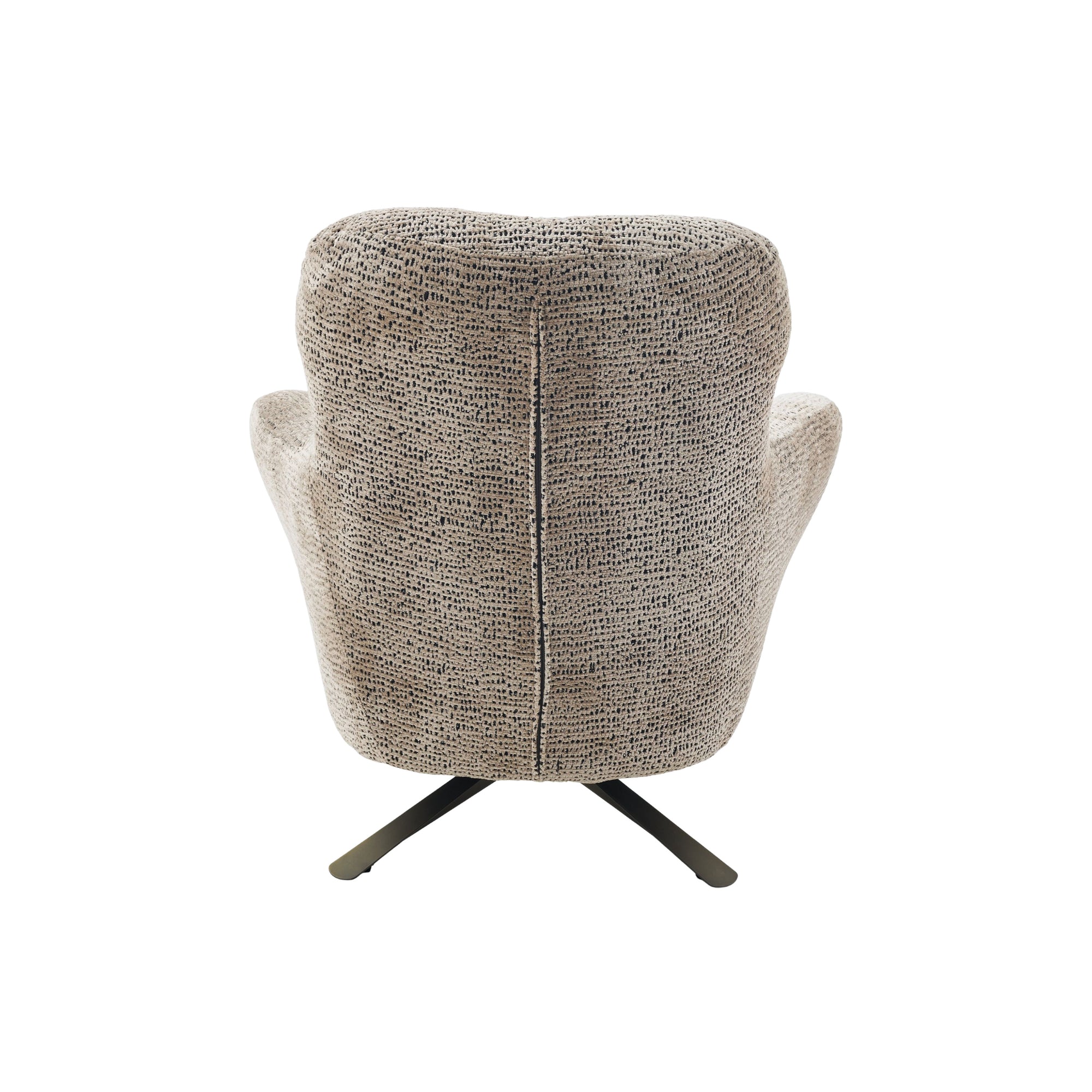 Fauteuil Nena Bruin van Starfurn, comfortabele zit met zitdiepte van 53 cm
