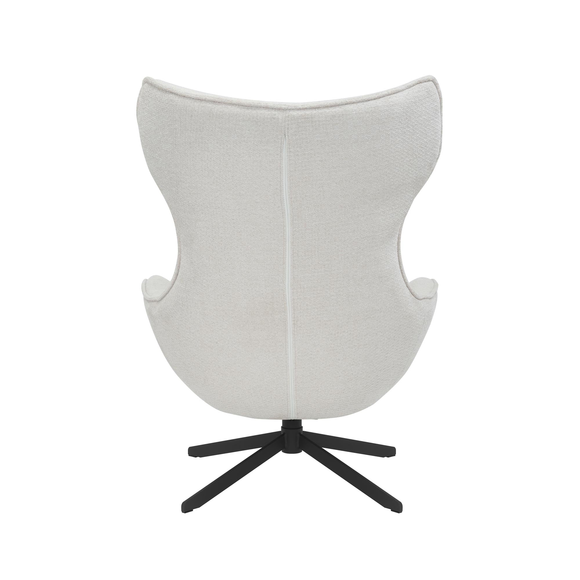 Fauteuil Olivia van Starfurn met close-up van de zachte off white stof Retro Bliss 02