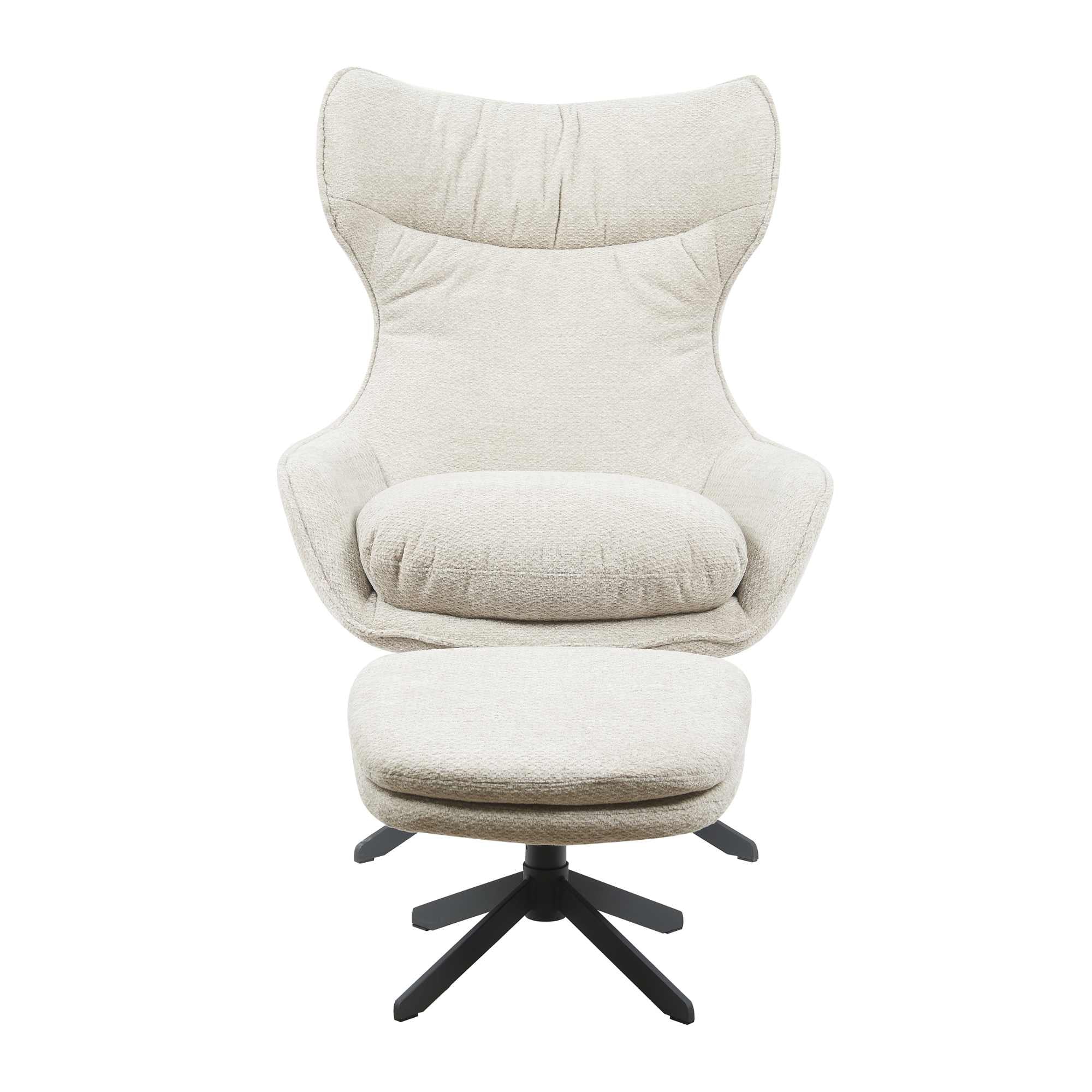 Fauteuil Olivia van Starfurn in zijaanzicht, met de omsluitende rug en zachte armleuning