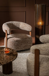 Fauteuil Schuim Bruin J-Line