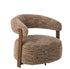 Fauteuil Schuim Bruin van J-Line, achtste weergave van de bruine fauteuil