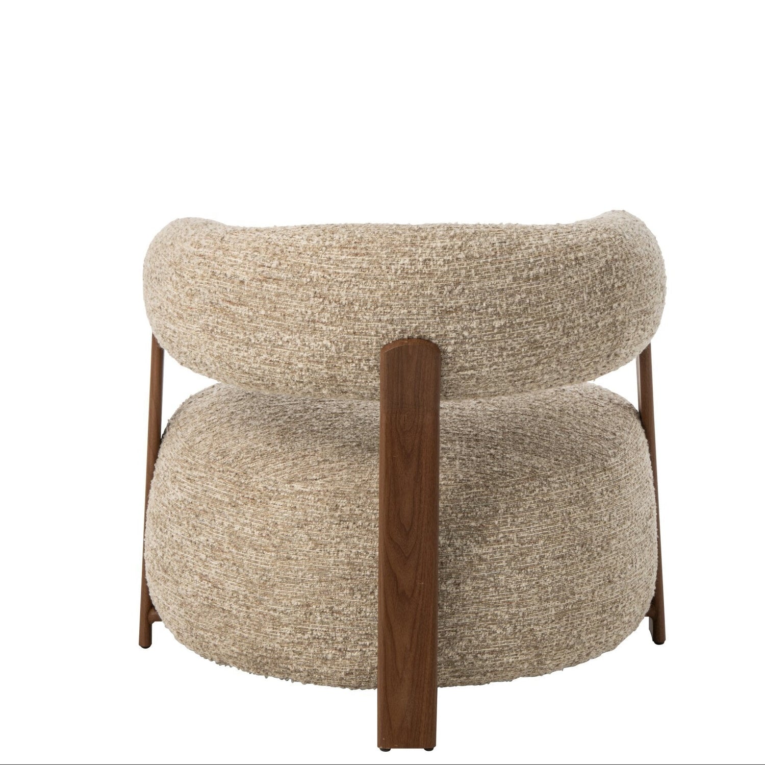 Fauteuil Schuim Ecru van J-Line, vijfde weergave van de ecru schuimen fauteuil