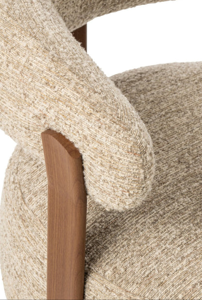 Fauteuil Schuim Ecru van J-Line, zevende weergave van de ecru fauteuil